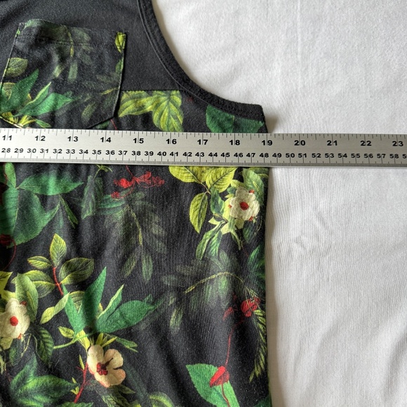 Urban Heritage Festival Men's Forest Floral Tank Top Green Medium Muscle Beach - Picture 12 of 15